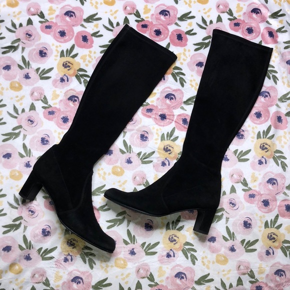 Stuart Weitzman Shoes - ❤️ Stuart Weitzman Pull on Suede Boots - Black